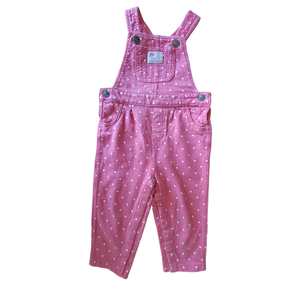 Carters Pink Polka Dot Overalls 18 Months‎